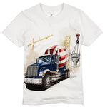 Shirts That Go Little Boys' Big Blue Cement Mixer Truck T-Shirt