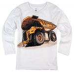 Shirts That Go Little Boys' Long Sleeve Dump Truck T-Shirt