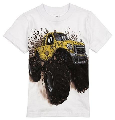 Shirts That Go Little Boys' Big Yellow Monster Truck T-Shirt