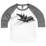 Shirts That Go Little Boys' Air Force Propeller Airplane Raglan T-Shirt