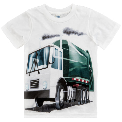 Shirts That Go Little Boys' Garbage Truck T-Shirt
