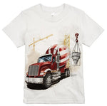 Shirts That Go Little Boys' Big Red Cement Mixer Truck T-Shirt