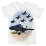 Shirts That Go Little Boys' Airshow F18 Airplane T-Shirt