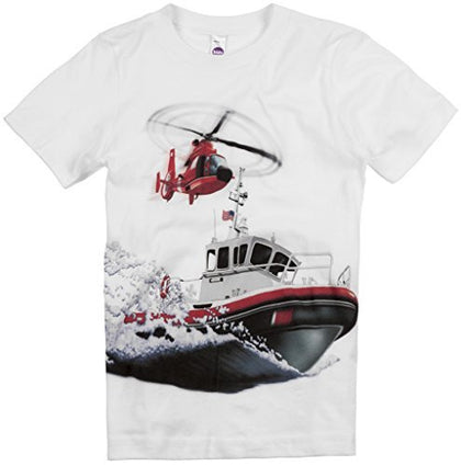 Shirts That Go Little Boys' Boat & Helicopter T-Shirt