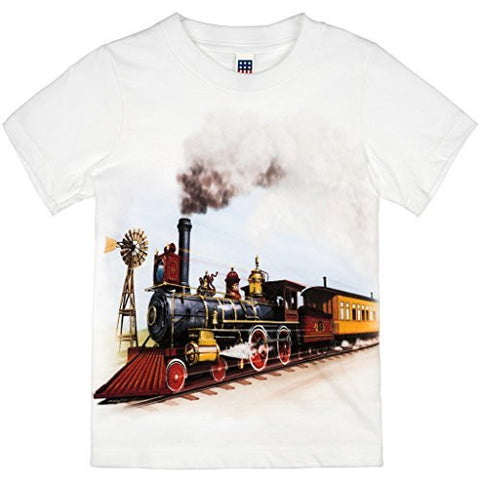 Shirts That Go Little Boys' Old West Steam Train T-Shirt