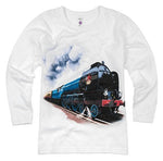 Shirts That Go Little Boys' British Railroad Long Sleeve Train T-Shirt
