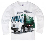 Shirts That Go Little Boys' Long Sleeve Garbage Truck T-Shirt