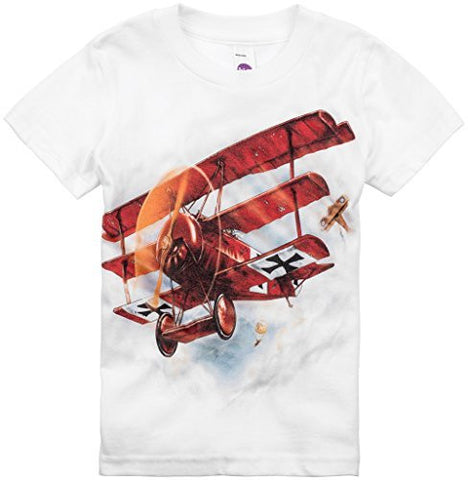Shirts That Go Little Boys' Red Baron Aiplane T-Shirt