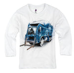 Shirts That Go Little Boys' Long Sleeve Recycle Truck T-Shirt