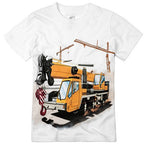Shirts That Go Little Boys' Construction Crane Truck T-Shirt