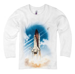 Shirts That Go Little Boys' Long Sleeve Space Shuttle T-Shirt