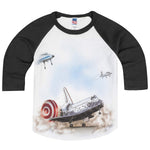 Shirts That Go Little Boys' Space Shuttle Landing Raglan T-Shirt