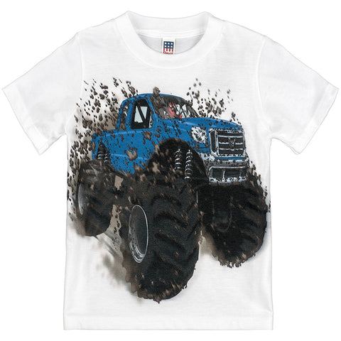 Shirts That Go Little Boys' Big Blue Monster Truck T-Shirt