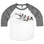 Shirts That Go Little Boys' Coast Guard Propeller Airplane Raglan T-Shirt