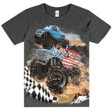 Shirts That Go Little Boys' Go USA Monster Trucks Racing T-Shirt